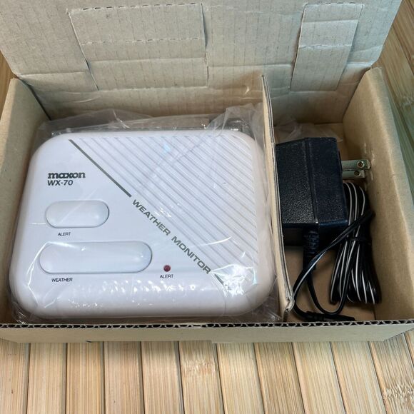 NIB Maxon WX-70 Severe USA Weather Monitor AC or Battery Power Automatic Alerts - Picture 6 of 6